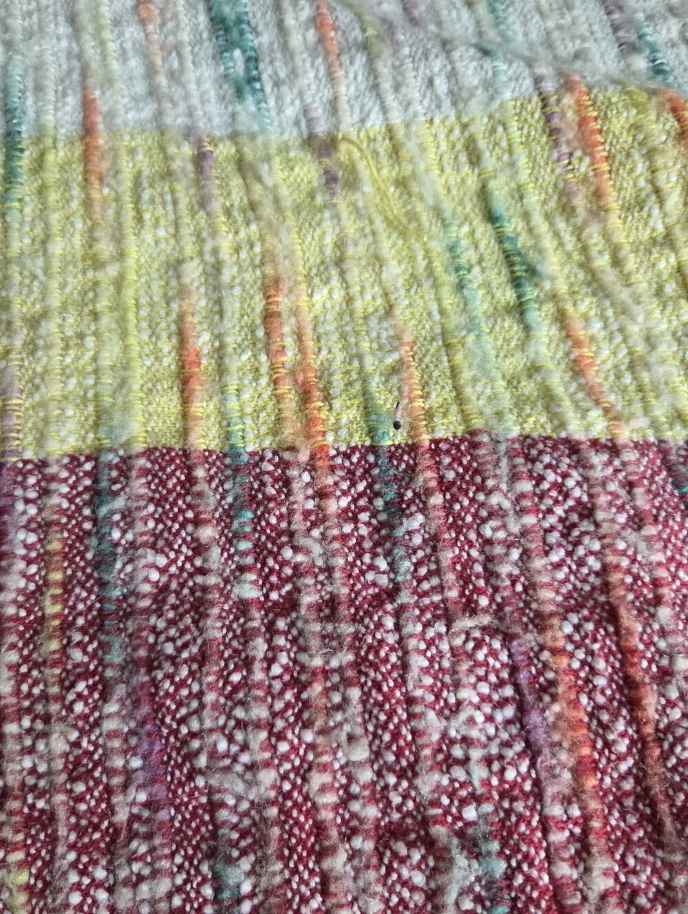 Anthropologie Multicolor Striped Blanket - Soft Cotton Blend